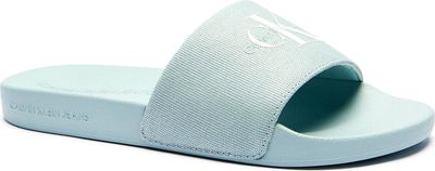 Klapki damskie na lato Calvin Klein Jeans ze sklepu: Gomez Fashion Store w kategorii: Klapki damskie - zdjęcie 874714-BD9-10338_CJ252W000041244