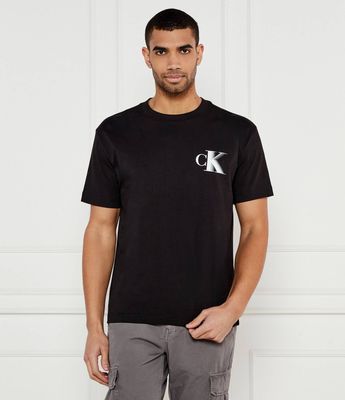 Calvin Klein Jeans - T-shirt męski casualowy ze sklepu: Gomez Fashion Store w kategorii: T-shirty męskie - zdjęcie 874714-BD9-10338_CJ252M000127A81