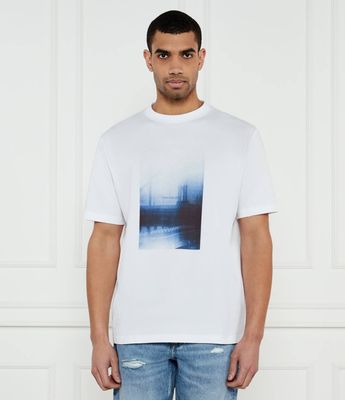 T-shirt męski młodzieżowy na wiosnę Calvin Klein Jeans ze sklepu: Gomez Fashion Store w kategorii: T-shirty męskie - zdjęcie 874714-BD9-10338_CJ252M000128210
