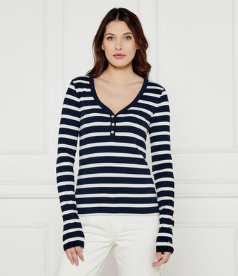 Bluzka damska jesienna Tommy Hilfiger ze sklepu: Gomez Fashion Store w kategorii: Bluzki damskie - zdjęcie 874714-BD9-10338_TH252W000179E25