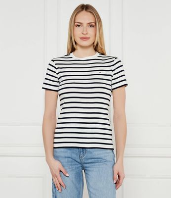 Bluzka damska wiosenna Tommy Hilfiger ze sklepu: Gomez Fashion Store w kategorii: Bluzki damskie - zdjęcie 874714-BD9-10338_TH252W000184I46