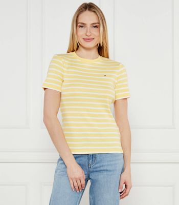Bluzka damska wiosenna casual Tommy Hilfiger ze sklepu: Gomez Fashion Store w kategorii: Bluzki damskie - zdjęcie 874714-BD9-10338_TH252W000184P45