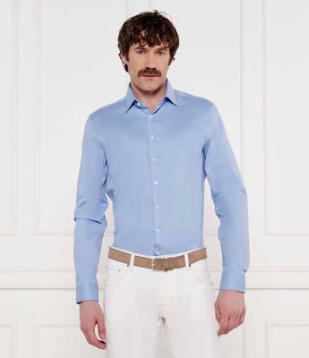Koszula męska na wiosnę elegancka Calvin Klein ze sklepu: Gomez Fashion Store w kategorii: Koszule męskie - zdjęcie 874714-BD9-10338_CK252M000094262