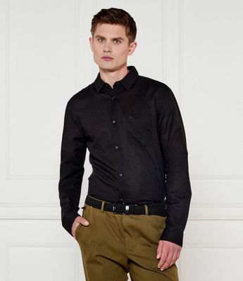 Calvin Klein - Koszula męska z klasycznym kołnierzykiem ze sklepu: Gomez Fashion Store w kategorii: Koszule męskie - zdjęcie 874714-BD9-10338_CK252M000100A23