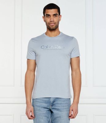 Calvin Klein - T-shirt męski młodzieżowy ze sklepu: Gomez Fashion Store w kategorii: T-shirty męskie - zdjęcie 874714-BD9-10338_CK252M000130C90