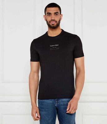 T-shirt męski na wiosnę w stylu młodzieżowym Calvin Klein ze sklepu: Gomez Fashion Store w kategorii: T-shirty męskie - zdjęcie 874714-BD9-10338_CK252M000135A23