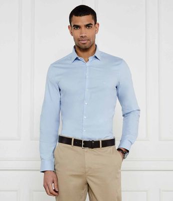 Koszula męska z klasycznym kołnierzykiem Calvin Klein ze sklepu: Gomez Fashion Store w kategorii: Koszule męskie - zdjęcie 874714-BD9-10338_CK252M000138B86