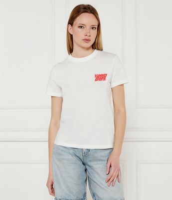 Bluzka damska wiosenna Tommy Jeans ze sklepu: Gomez Fashion Store w kategorii: Bluzki damskie - zdjęcie 874714-BD9-10338_TM252W000060A07