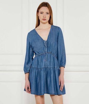 Tommy Jeans - Sukienka trapezowa ze sklepu: Gomez Fashion Store w kategorii: Sukienki - zdjęcie 874714-BD9-10338_TM252W000071D22