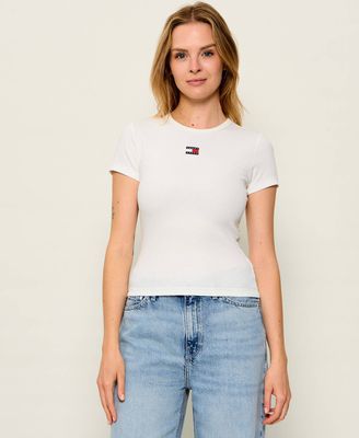 Bluzka damska wiosenna Tommy Jeans ze sklepu: Gomez Fashion Store w kategorii: Bluzki damskie - zdjęcie 874714-BD9-10338_TM252W000074A07