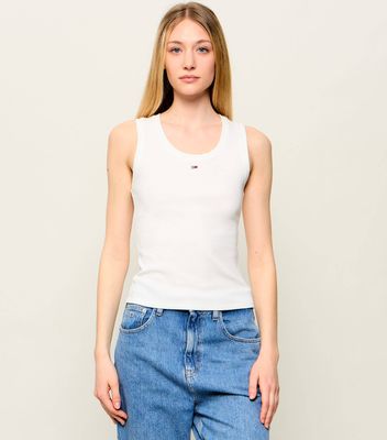 Bluzka damska letnia Tommy Jeans ze sklepu: Gomez Fashion Store w kategorii: Bluzki damskie - zdjęcie 874714-BD9-10338_TM252W000083A07