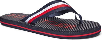 Klapki męskie na lato Tommy Hilfiger ze sklepu: Gomez Fashion Store w kategorii: Klapki męskie - zdjęcie 874714-BD9-10338_TH252M000067F23