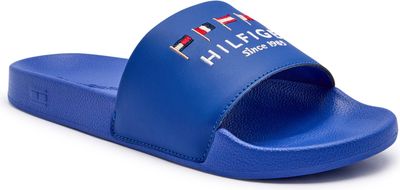 Klapki męskie na lato Tommy Hilfiger ze sklepu: Gomez Fashion Store w kategorii: Klapki męskie - zdjęcie 874714-BD9-10338_TH252M000068M69