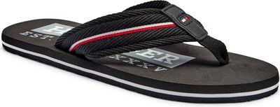 Klapki męskie na lato Tommy Hilfiger ze sklepu: Gomez Fashion Store w kategorii: Klapki męskie - zdjęcie 874714-BD9-10338_TH252M000072D12
