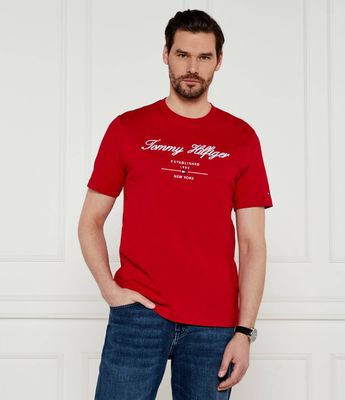 T-shirt męski w stylu młodzieżowym Tommy Hilfiger ze sklepu: Gomez Fashion Store w kategorii: T-shirty męskie - zdjęcie 874714-BD9-10338_TH252M000108P23