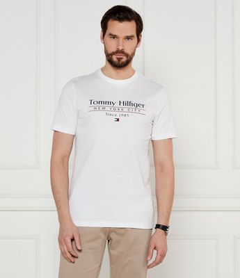Tommy Hilfiger - T-shirt męski na wiosnę młodzieżowy ze sklepu: Gomez Fashion Store w kategorii: T-shirty męskie - zdjęcie 874714-BD9-10338_TH252M000116D96