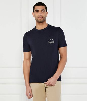 T-shirt męski casual Tommy Hilfiger ze sklepu: Gomez Fashion Store w kategorii: T-shirty męskie - zdjęcie 874714-BD9-10338_TH252M000155F23