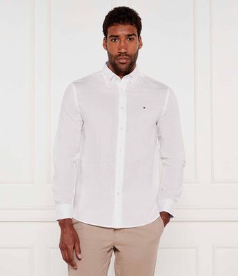 Koszula męska z klasycznym kołnierzykiem Tommy Hilfiger ze sklepu: Gomez Fashion Store w kategorii: Koszule męskie - zdjęcie 874714-BD9-10338_TH252M000174H83