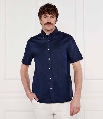 Koszula męska z kołnierzykiem button down Tommy Hilfiger ze sklepu: Gomez Fashion Store w kategorii: Koszule męskie - zdjęcie 874714-BD9-10338_TH252M000175F32