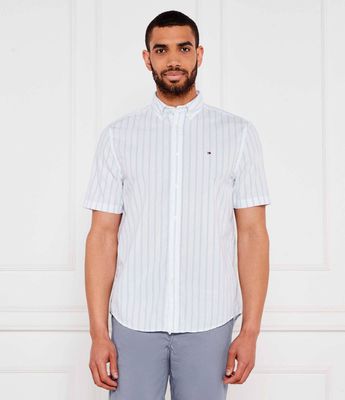 Koszula męska z klasycznym kołnierzykiem Tommy Hilfiger ze sklepu: Gomez Fashion Store w kategorii: Koszule męskie - zdjęcie 874714-BD9-10338_TH252M000213E25