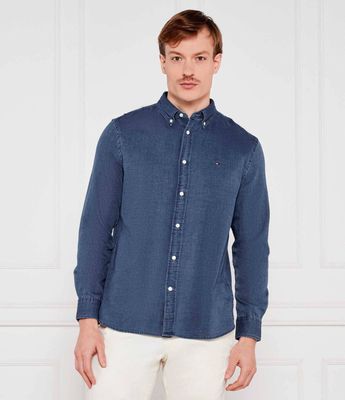 Koszula męska z kołnierzykiem button down Tommy Hilfiger ze sklepu: Gomez Fashion Store w kategorii: Koszule męskie - zdjęcie 874714-BD9-10338_TH252M000215E36