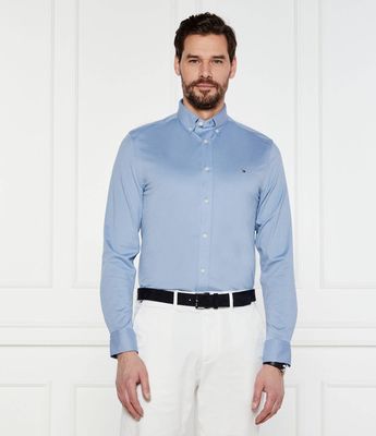 Koszula męska na wiosnę Tommy Hilfiger ze sklepu: Gomez Fashion Store w kategorii: Koszule męskie - zdjęcie 874714-BD9-10338_TH252M000217D11