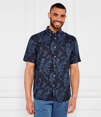 Koszula męska młodzieżowa na lato Tommy Hilfiger ze sklepu: Gomez Fashion Store w kategorii: Koszule męskie - zdjęcie 874714-BD9-10338_TH252M000224D11