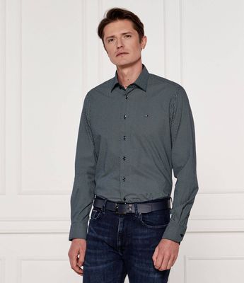 Koszula męska z klasycznym kołnierzykiem Tommy Hilfiger ze sklepu: Gomez Fashion Store w kategorii: Koszule męskie - zdjęcie 874714-BD9-10338_TH252M000233D11