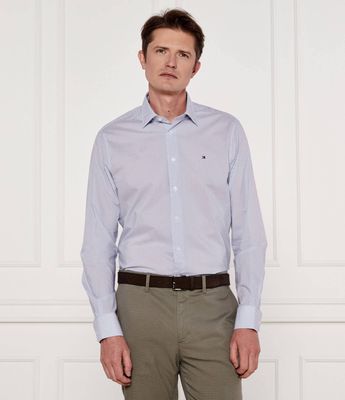 Koszula męska z klasycznym kołnierzykiem Tommy Hilfiger ze sklepu: Gomez Fashion Store w kategorii: Koszule męskie - zdjęcie 874714-BD9-10338_TH252M000233I13