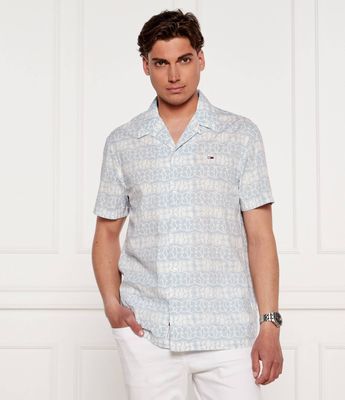 Koszula męska z klasycznym kołnierzykiem Tommy Jeans ze sklepu: Gomez Fashion Store w kategorii: Koszule męskie - zdjęcie 874714-BD9-10338_TM252M000051F88