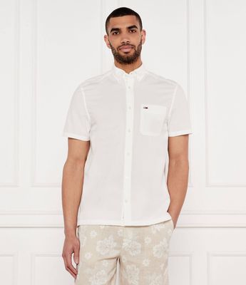 Koszula męska z klasycznym kołnierzykiem Tommy Jeans ze sklepu: Gomez Fashion Store w kategorii: Koszule męskie - zdjęcie 874714-BD9-10338_TM252M000052A07