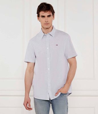 Koszula męska z klasycznym kołnierzykiem Tommy Jeans ze sklepu: Gomez Fashion Store w kategorii: Koszule męskie - zdjęcie 874714-BD9-10338_TM252M000054C04