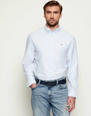 Koszula męska z kołnierzykiem button down Tommy Jeans ze sklepu: Gomez Fashion Store w kategorii: Koszule męskie - zdjęcie 874714-BD9-10338_TM252M000057F88