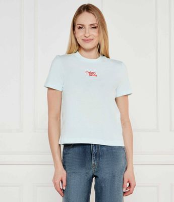 Bluzka damska na wiosnę w stylu młodzieżowym Calvin Klein Jeans ze sklepu: Gomez Fashion Store w kategorii: Bluzki damskie - zdjęcie 874714-BD9-10338_CJ252W000070529
