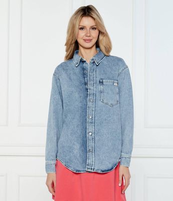 Calvin Klein Jeans - Koszula damska casual ze sklepu: Gomez Fashion Store w kategorii: Koszule damskie - zdjęcie 874714-BD9-10338_CJ252W000080196