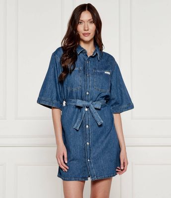Sukienka Calvin Klein Jeans ze sklepu: Gomez Fashion Store w kategorii: Sukienki - zdjęcie 874714-BD9-10338_CJ252W000092195