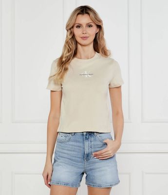 Bluzka damska na wiosnę Calvin Klein Jeans ze sklepu: Gomez Fashion Store w kategorii: Bluzki damskie - zdjęcie 874714-BD9-10338_CJ252W000106W79