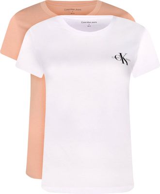 Calvin Klein Jeans - Bluzka damska wiosenna ze sklepu: Gomez Fashion Store w kategorii: Bluzki damskie - zdjęcie 874714-BD9-10338_CJ252W000121W27