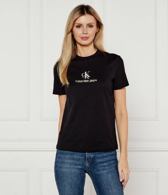 Bluzka damska na wiosnę Calvin Klein Jeans ze sklepu: Gomez Fashion Store w kategorii: Bluzki damskie - zdjęcie 874714-BD9-10338_CJ252W000146A81