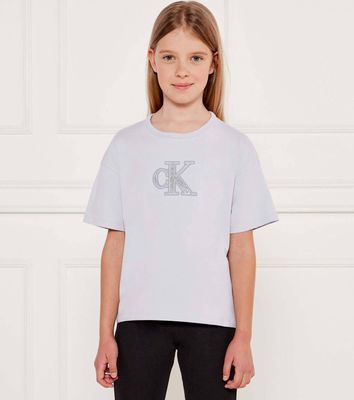 Bluzka dziewczęca na lato Calvin Klein Jeans ze sklepu: Gomez Fashion Store w kategorii: Bluzki dziewczęce