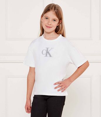 Bluzka dziewczęca na lato Calvin Klein Jeans ze sklepu: Gomez Fashion Store w kategorii: Bluzki dziewczęce
