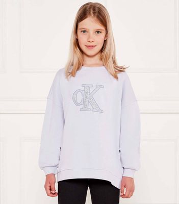 Calvin Klein Jeans - Bluza dziewczęca wiosenna ze sklepu: Gomez Fashion Store w kategorii: Bluzy dziewczęce