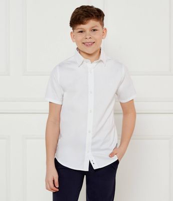 Koszula chłopięca wiosenna BOSS Kidswear ze sklepu: Gomez Fashion Store w kategorii: Koszule chłopięce