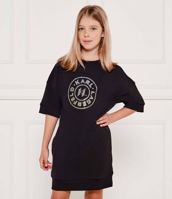 Sukienka dziewczęca na jesień Karl Lagerfeld Kids ze sklepu: Gomez Fashion Store w kategorii: Sukienki dziewczęce