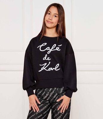 Bluza dziewczęca jesienna Karl Lagerfeld Kids ze sklepu: Gomez Fashion Store w kategorii: Bluzy dziewczęce