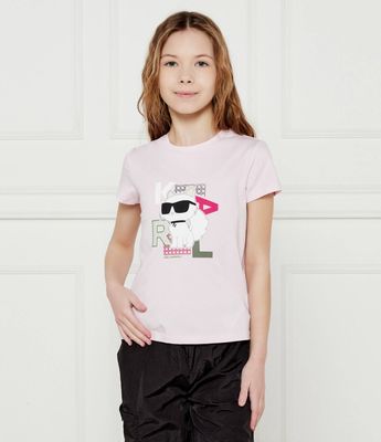 Karl Lagerfeld Kids - Bluzka dziewczęca na lato ze sklepu: Gomez Fashion Store w kategorii: Bluzki dziewczęce