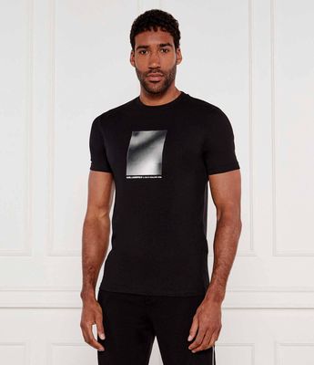 T-shirt męski w stylu młodzieżowym Karl Lagerfeld ze sklepu: Gomez Fashion Store w kategorii: T-shirty męskie - zdjęcie 874714-BD9-10338_KL252M000062991