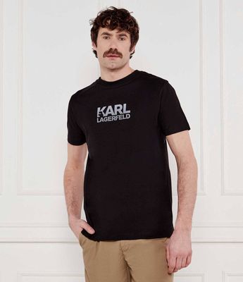 Karl Lagerfeld - T-shirt męski młodzieżowy ze sklepu: Gomez Fashion Store w kategorii: T-shirty męskie - zdjęcie 874714-BD9-10338_KL252M000071990