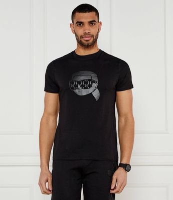 T-shirt męski na wiosnę młodzieżowy Karl Lagerfeld ze sklepu: Gomez Fashion Store w kategorii: T-shirty męskie - zdjęcie 874714-BD9-10338_KL252M000074990