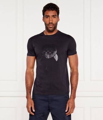 T-shirt męski w stylu młodzieżowym Karl Lagerfeld ze sklepu: Gomez Fashion Store w kategorii: T-shirty męskie - zdjęcie 874714-BD9-10338_KL252M000074690